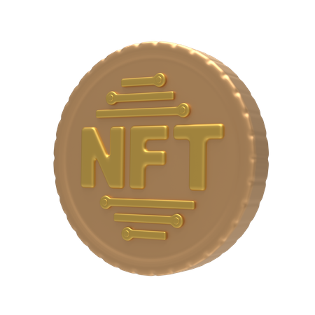 Nft Coin  3D Icon