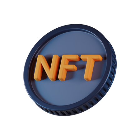 Nft Coin  3D Icon