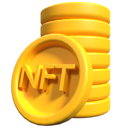 Nft Coin 3D Icon