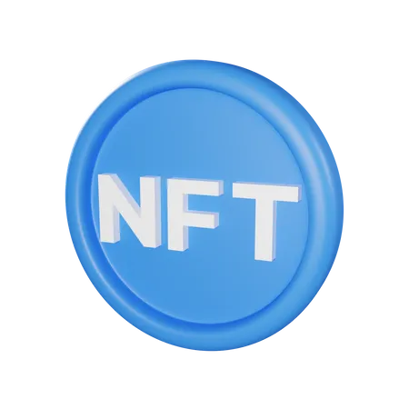 Nft Coin Element 3D Icon
