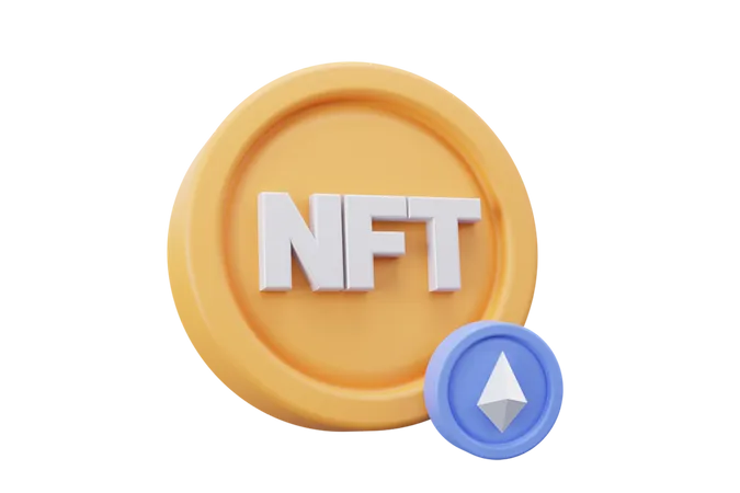 Nft Coin 3D Icon