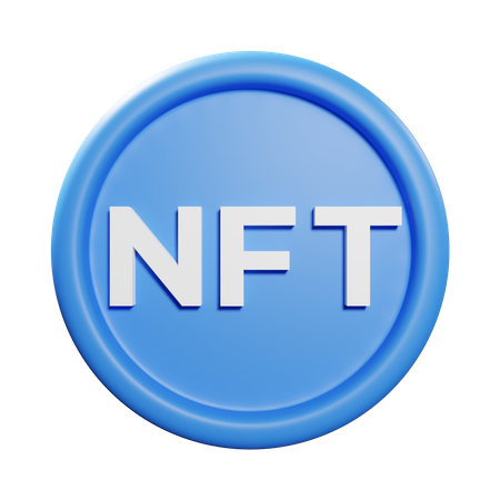 NFT Coin  3D Icon