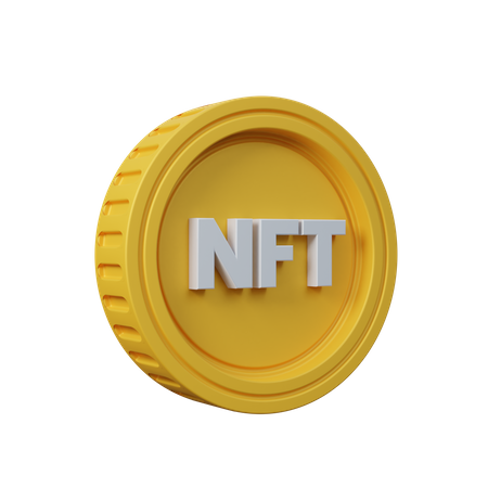 Nft Coin  3D Icon