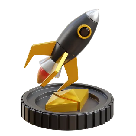 Nft Coin launch  3D Icon