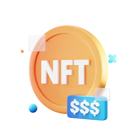 Nft Coin Price  3D Icon