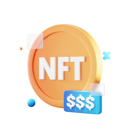 Nft Coin Price  3D Icon