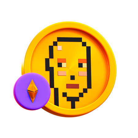 NFT Coin Price  3D Icon