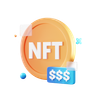 nft coin 3d images