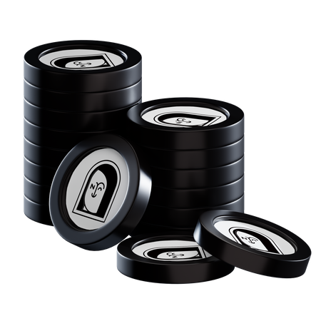Nft Coin Stacks  3D Icon