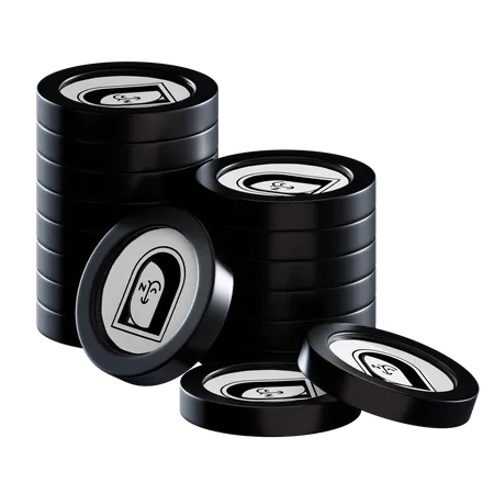 Nft Coin Stacks  3D Icon