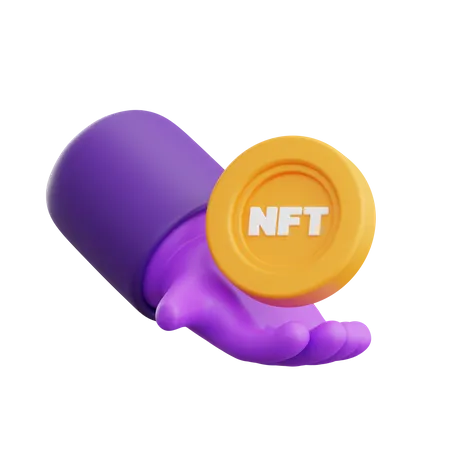 Nft Coin Transfer 3D Icon
