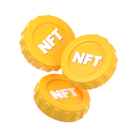 NFT Coins  3D Icon