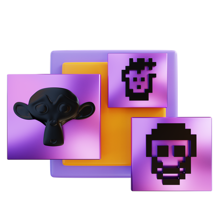Nft Collection 3D Icon