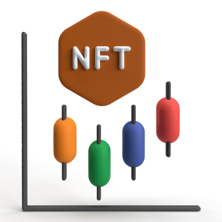 Comercio nft  3D Icon