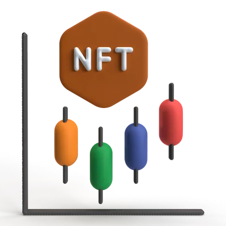 Comercio nft  3D Icon