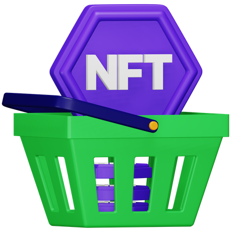 Compras nft  3D Icon