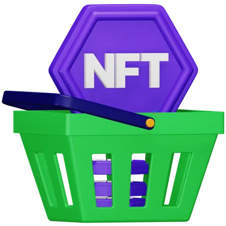 Compras nft  3D Icon