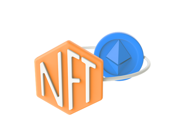 Nft Conversion  3D Illustration