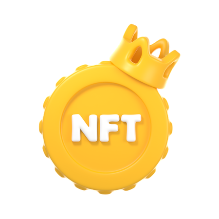 Couronne nft  3D Icon