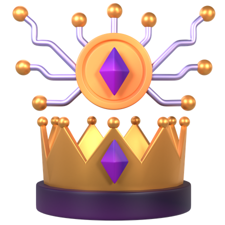 Couronne nft  3D Icon