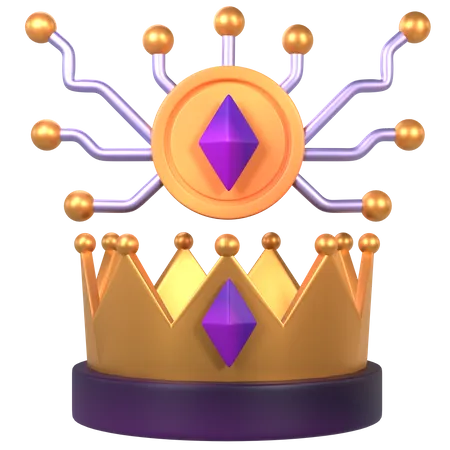 Couronne nft  3D Icon