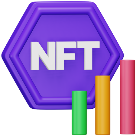 Croissance nft  3D Icon