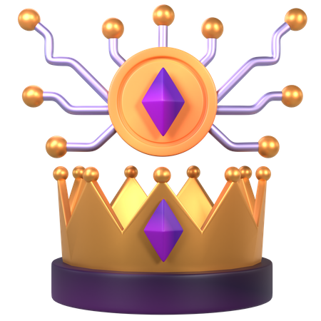 NFT Crown  3D Icon