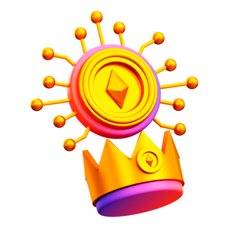 Nft Crown  3D Illustration