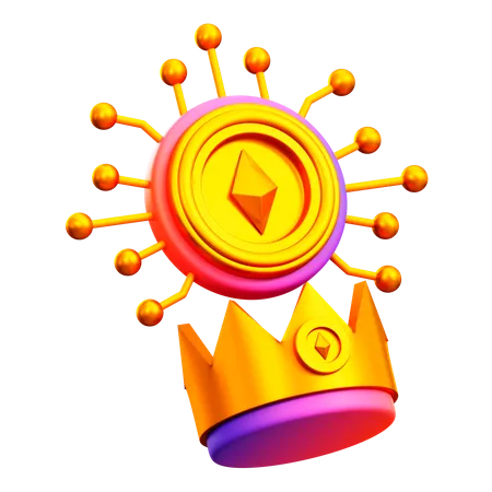 Nft Crown  3D Illustration