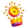 3d nft crown emoji