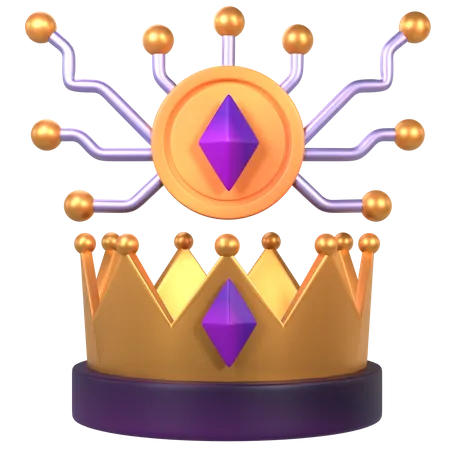 NFT Crown 3D Icon