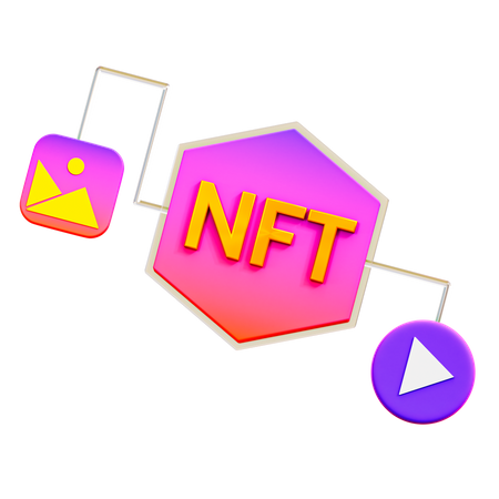 NFT-Datei  3D Illustration