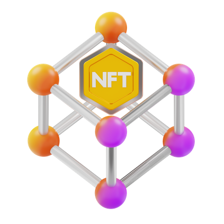 Nft Decentralized  3D Icon