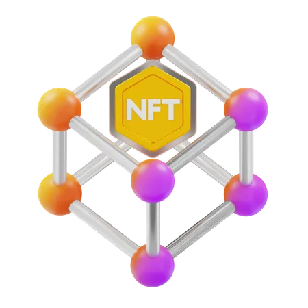 Nft Decentralized  3D Icon