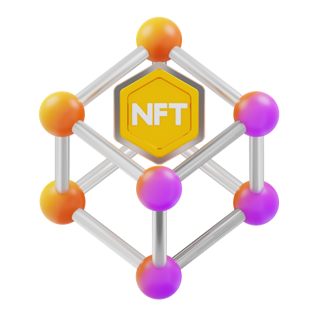 Nft Decentralized  3D Icon