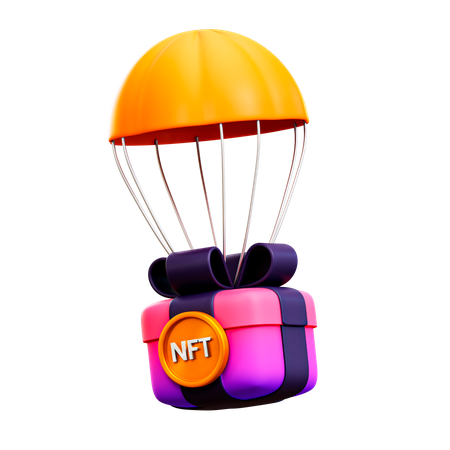 NFT Delivery  3D Illustration