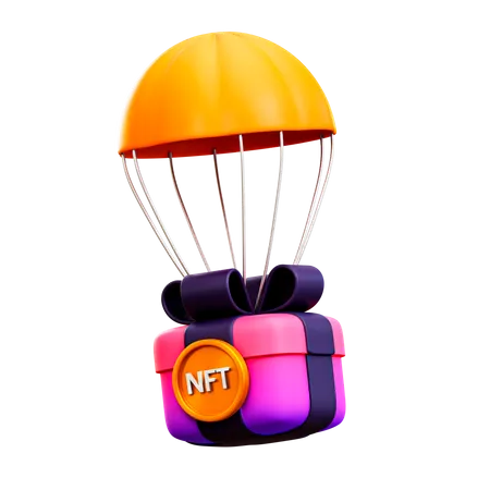 NFT Delivery  3D Illustration