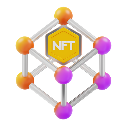 Nft descentralizado  3D Icon