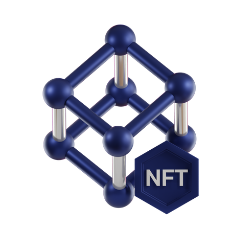 Nft descentralizado  3D Icon