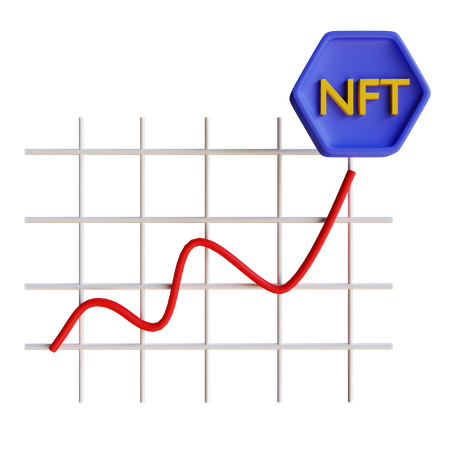 NFT-Diagramm  3D Icon