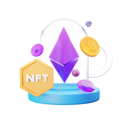 NFT-Diamant  3D Icon