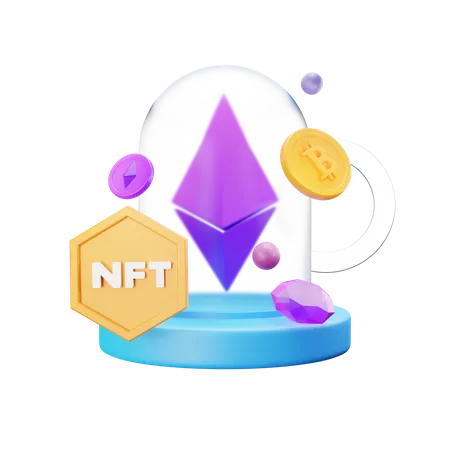 NFT-Diamant  3D Icon