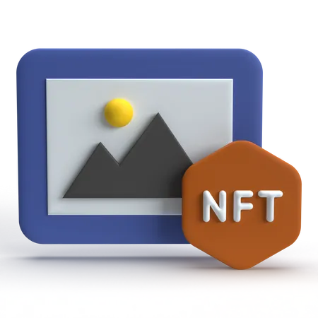 NFT Digital  3D Icon