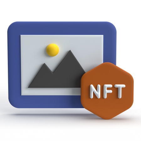 Nft digitales  3D Icon