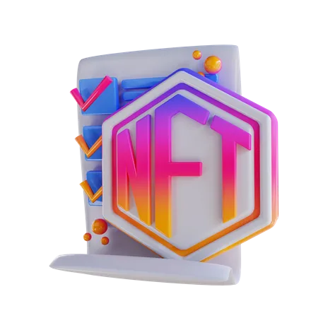 Nft Document  3D Icon