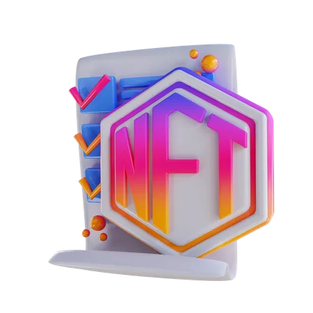 Nft Document 3D Icon