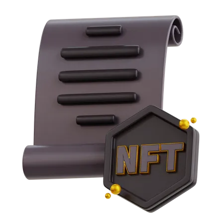 NFT-Dokument  3D Icon