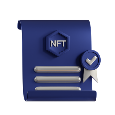 NFT-Dokument  3D Icon