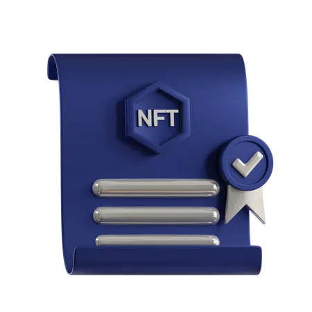 NFT-Dokument  3D Icon