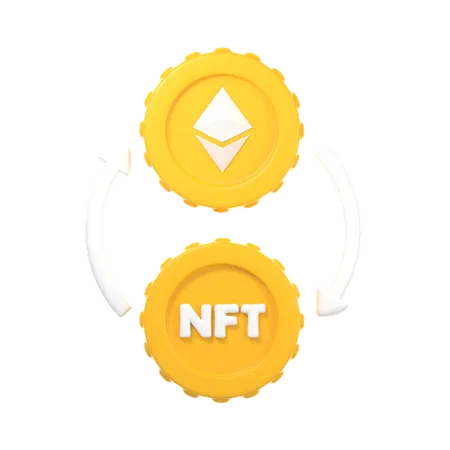 Échange nft  3D Icon